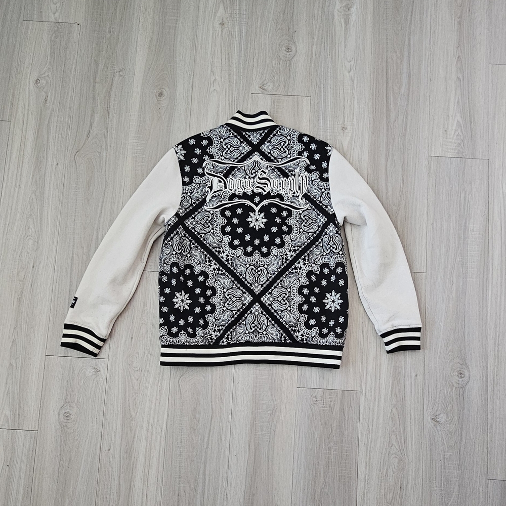 Men's Snoop Dog Black and White Paisley Jacket